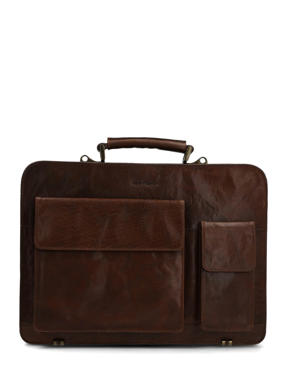 Maletin Para Hombre Cuero Vn George Bag Marron Accesorios HP