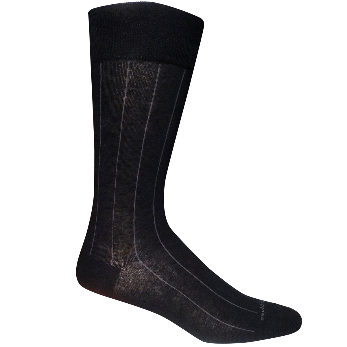 Calcetín Para Hombre Algodón/Spandex Co Nontight Broadrib Negro Hush Puppies