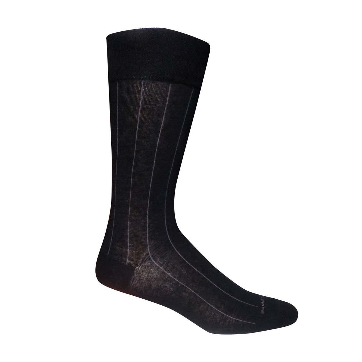 Calcetín Para Hombre Algodón/Spandex Co Nontight Broadrib Negro Hush Puppies