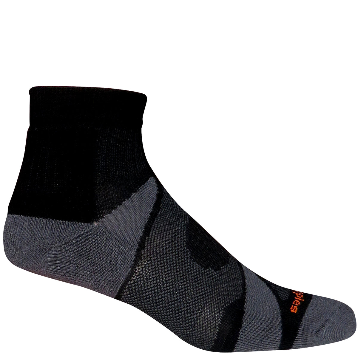 Calcetín Para Hombre Algodón/Spandex Move H Quarter Negro Hush Puppies