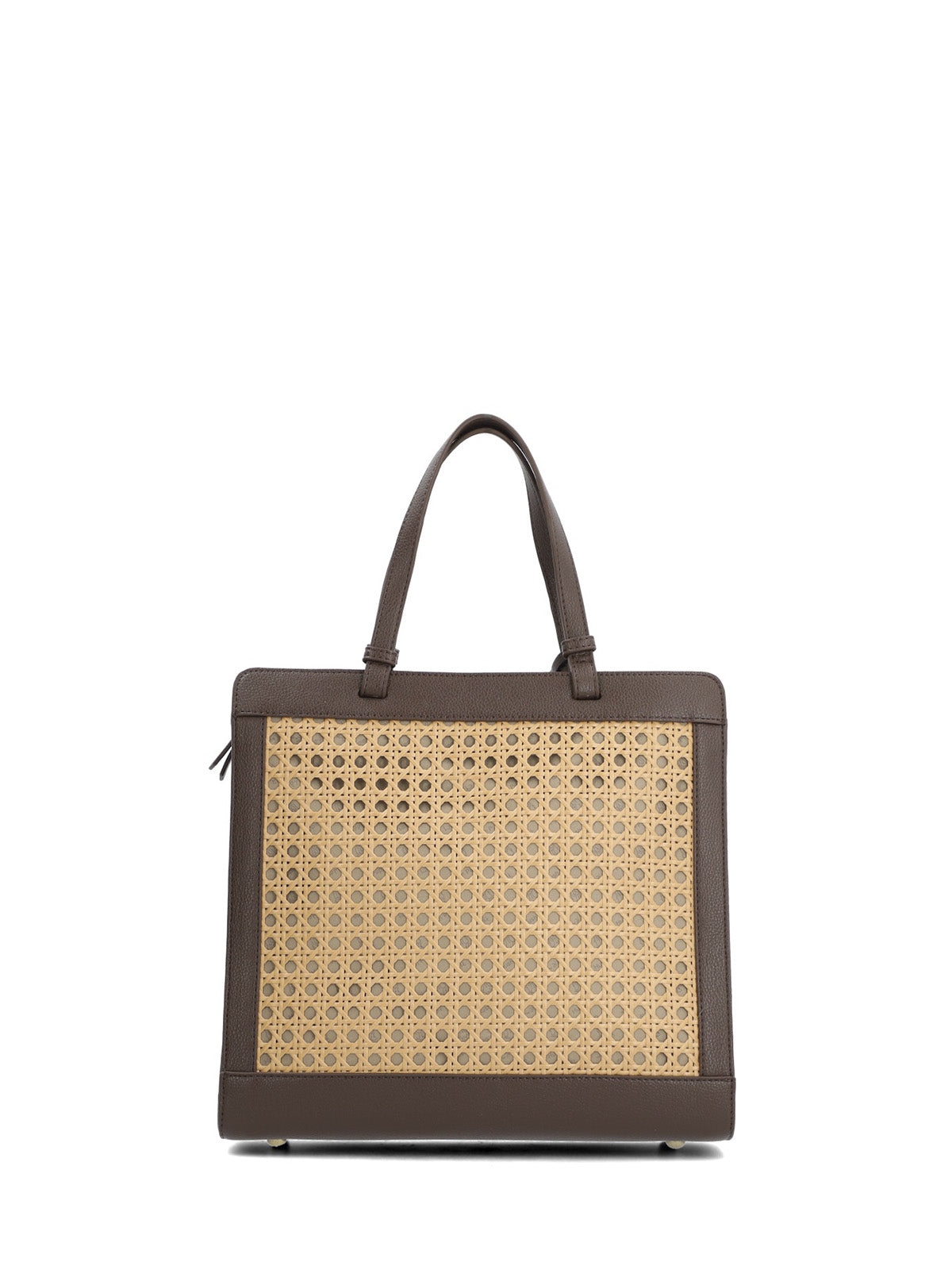 V26Of Rattan Tote Marron Sintético