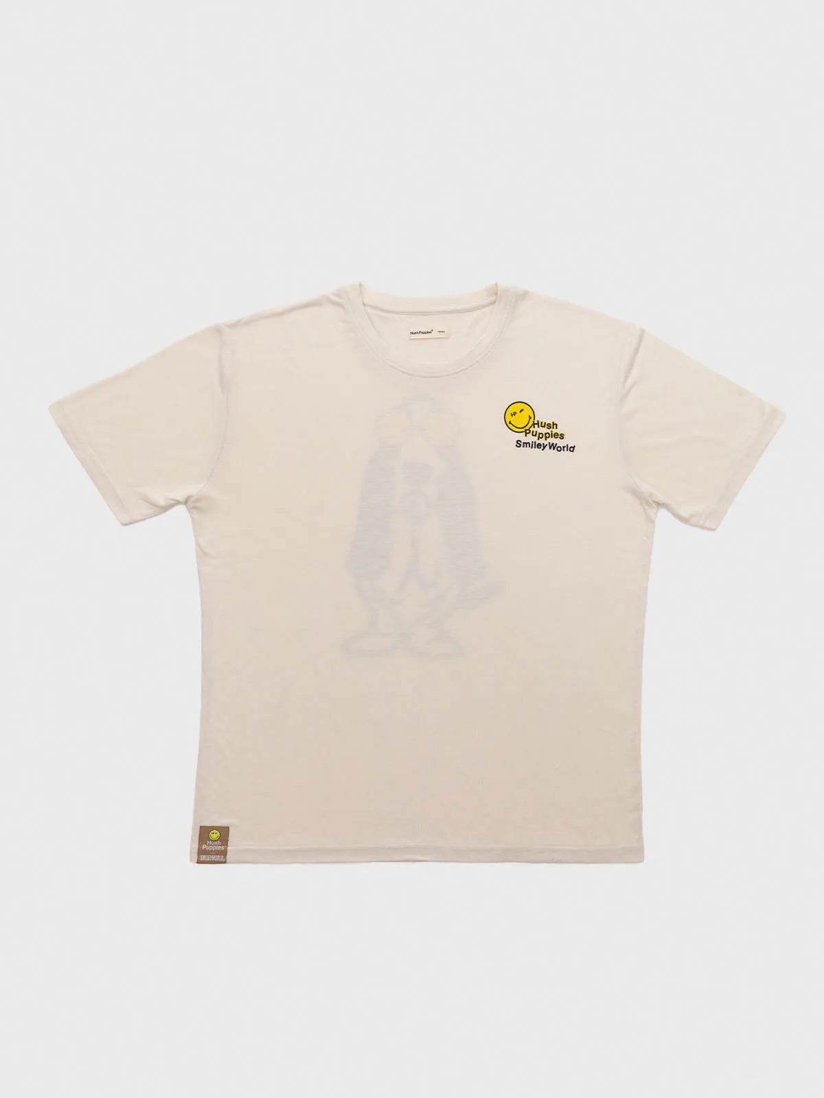 Polo Para Hombre Algodón Hp X Smiley World Blanco Hush Puppies