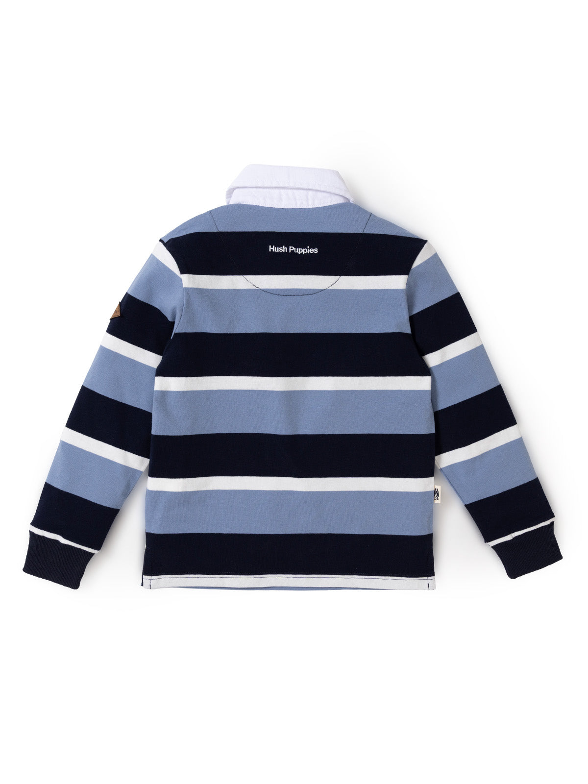 Polo Manga Larga Para Niño Oscar Algodón Azul Hush Puppies Kids