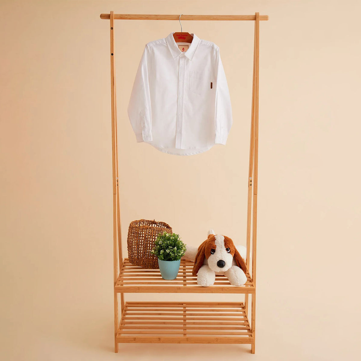 Camisa Manga Larga Para Niño Algodón Shioxford Blanco Hush Puppies Kids