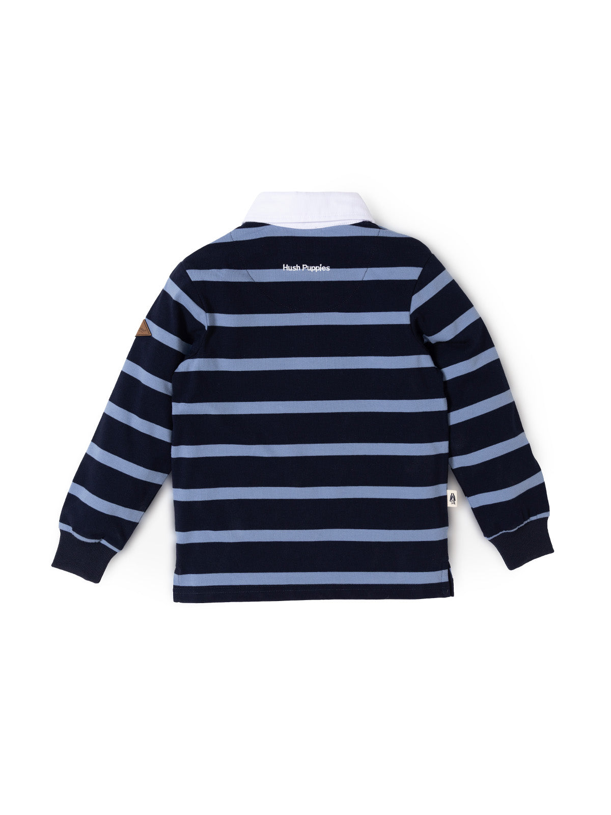 Polo Manga Larga Para Niño Timber Algodón Azul Hush Puppies Kids