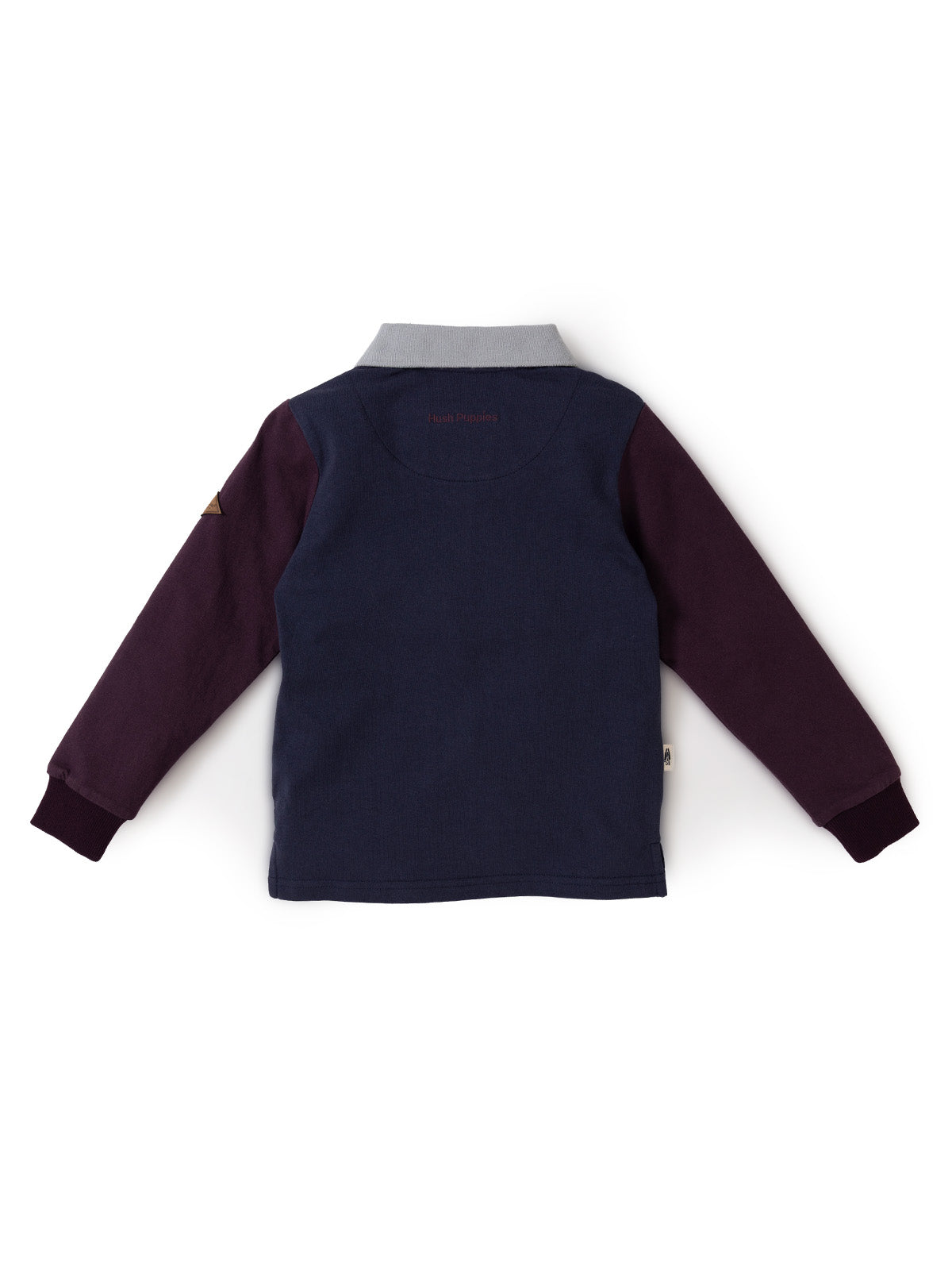 Polo Manga Larga Para Niño North Algodón Azul Hush Puppies Kids