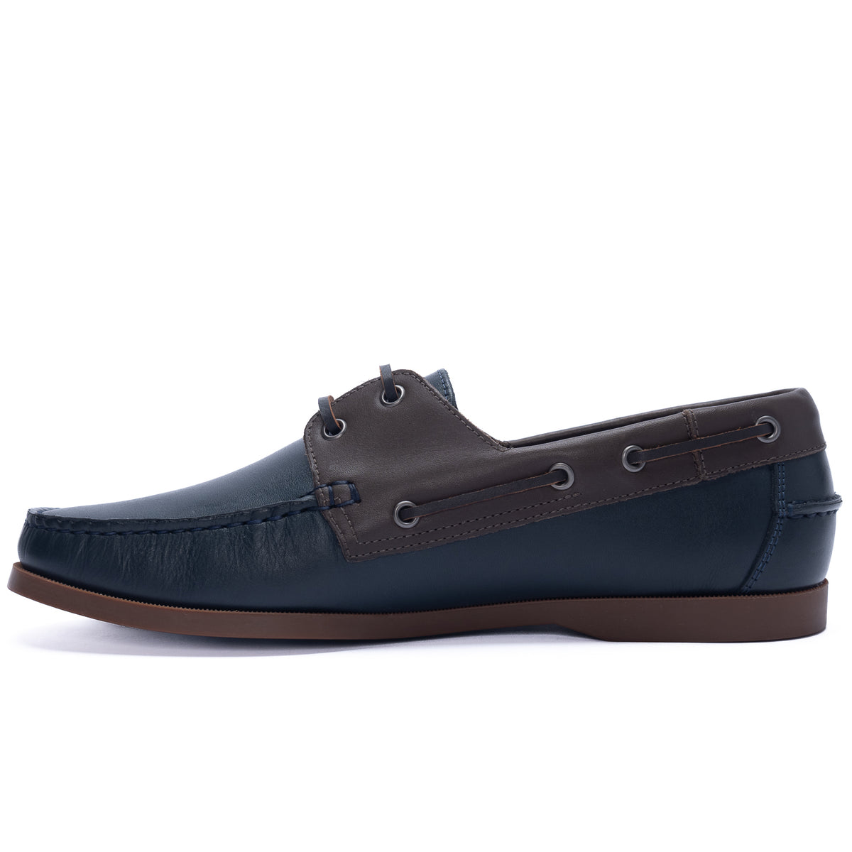 Mocasín Para Hombre Cuero Yatch Azul Hush Puppies