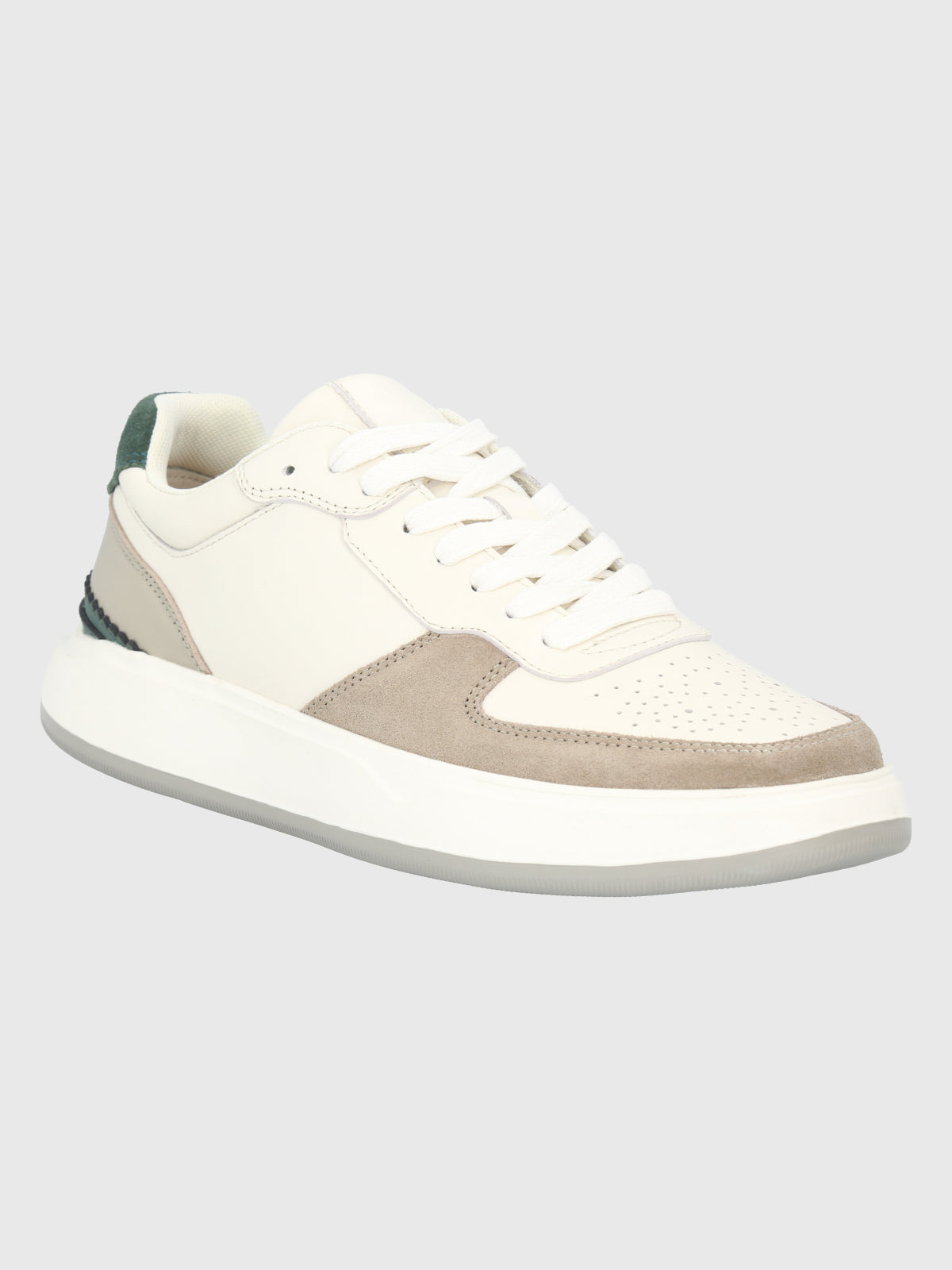 Zapatilla Para Hombre Cuero Mozze Blanco Hush Puppies