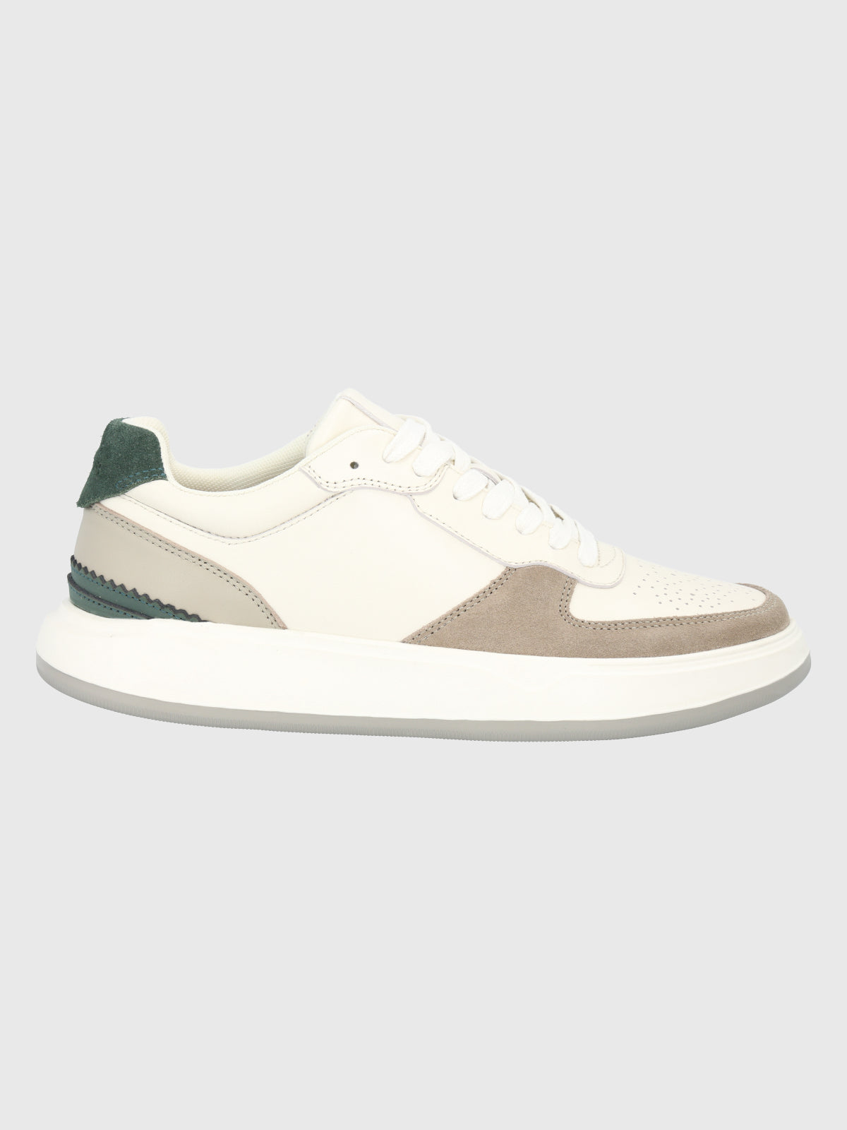 Zapatilla Para Hombre Cuero Mozze Blanco Hush Puppies