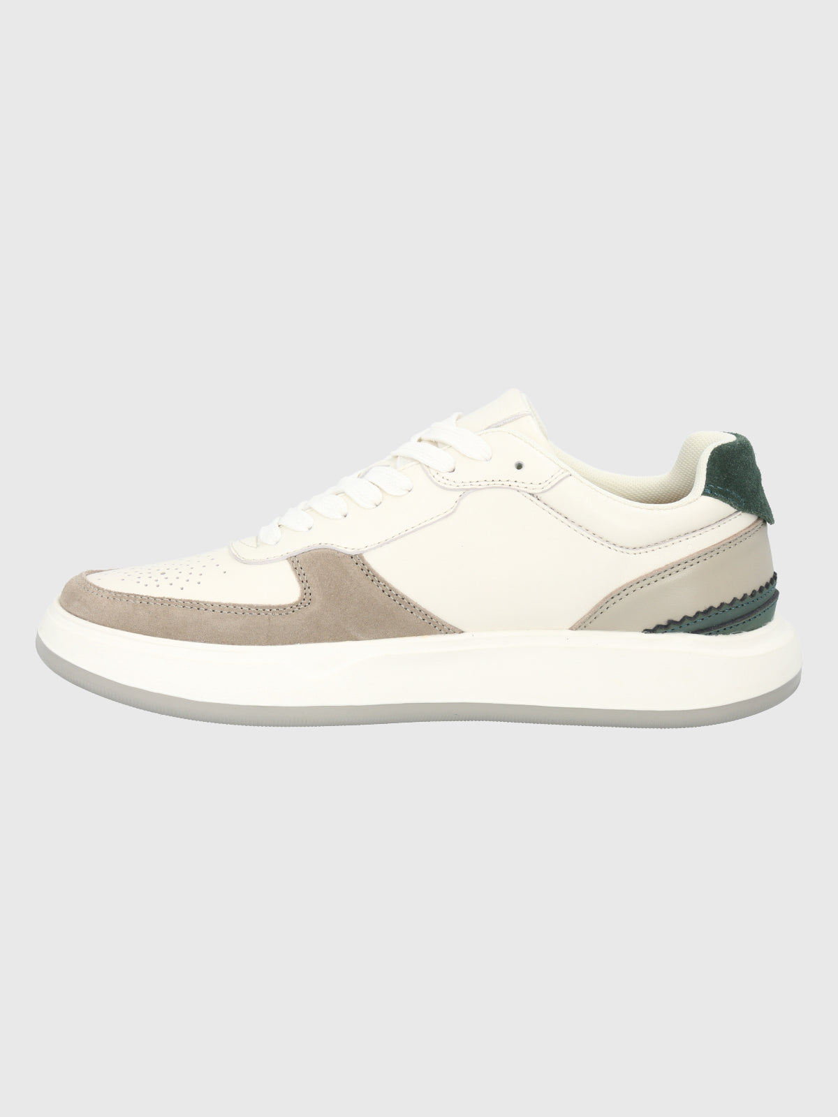 Zapatilla Para Hombre Cuero Mozze Blanco Hush Puppies