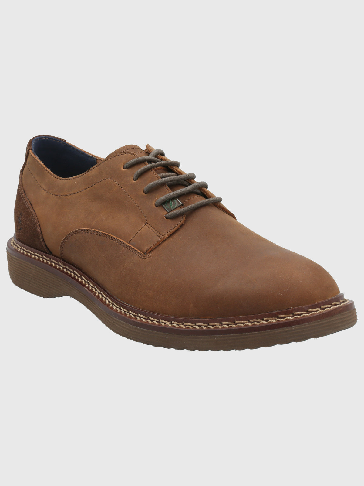 Zapato Para Hombre Cuero Mambo Café Hush Puppies