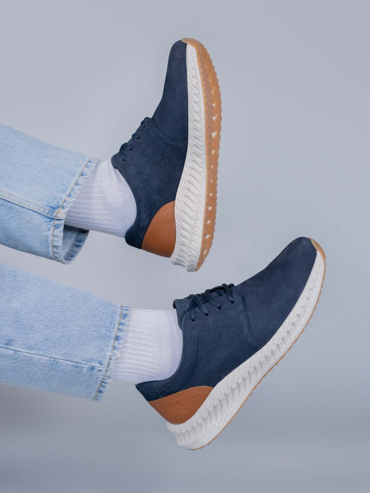 Zapatilla Spinal Discover Cuero Hombre