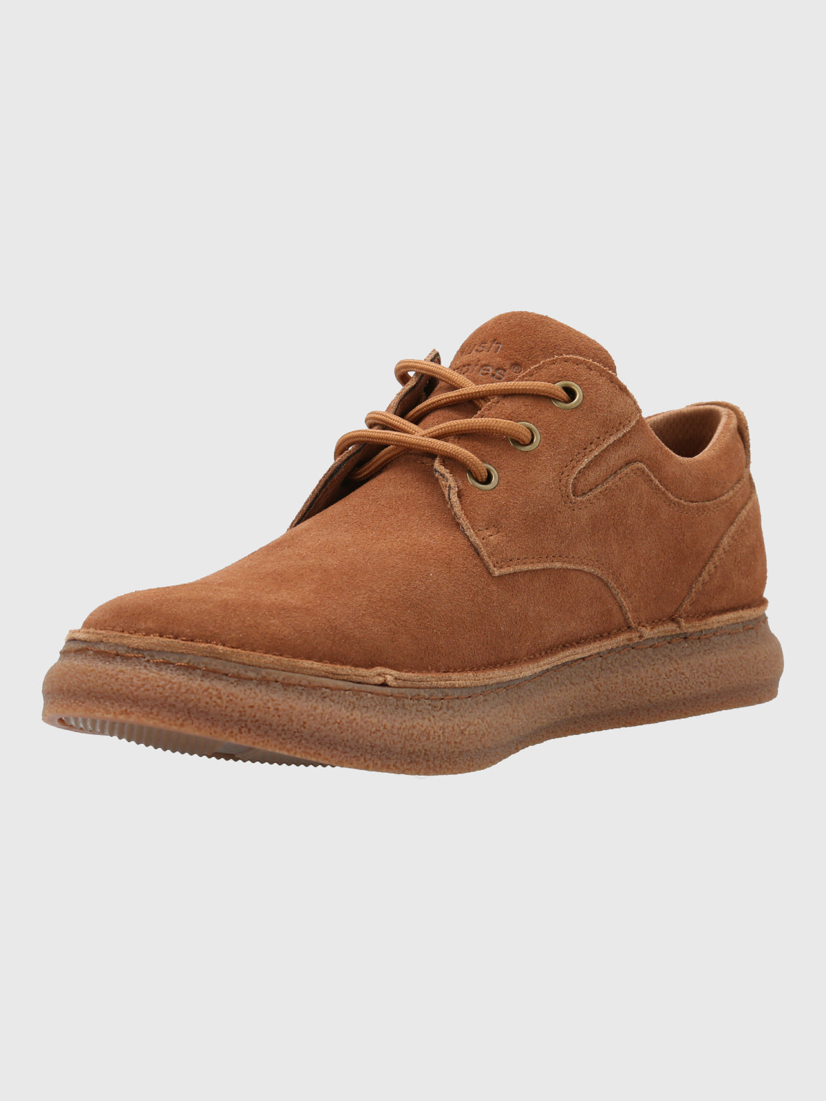 Zapatilla Para Hombre Cuero Gared Café Hush Puppies