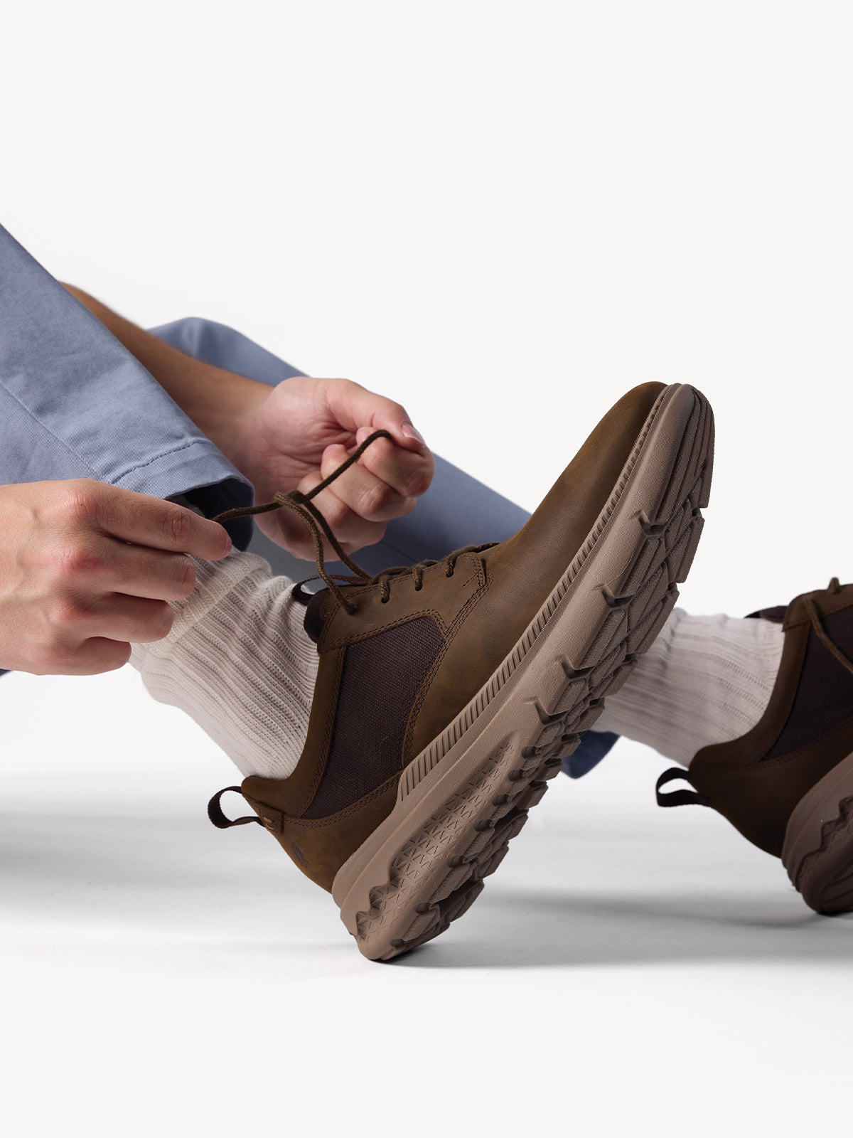 Zapato Excel Lt Lace Up Cuero Hombre