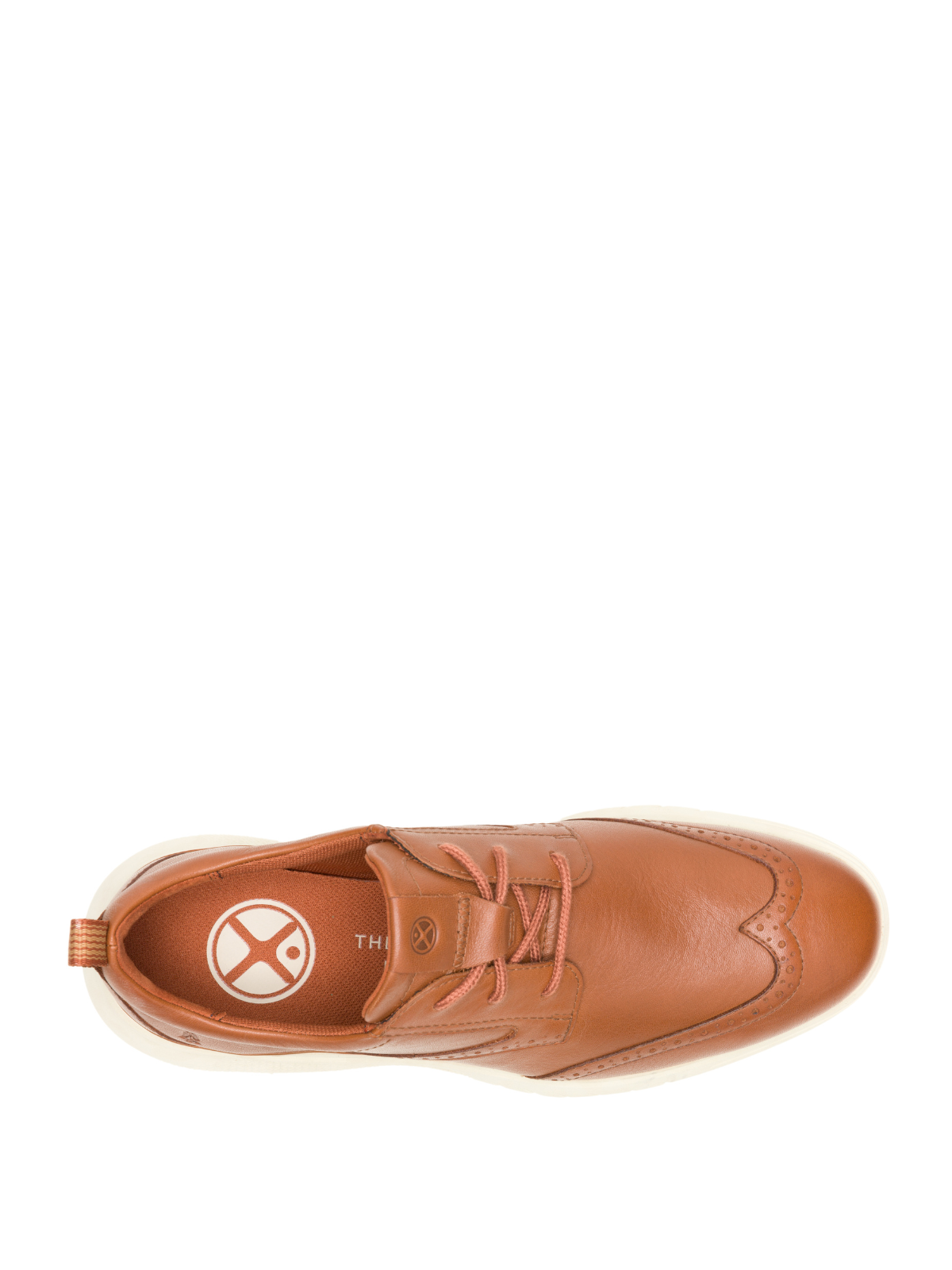 Zapato Para Hombre Cuero Advance Wingtip Marron Hush Puppies