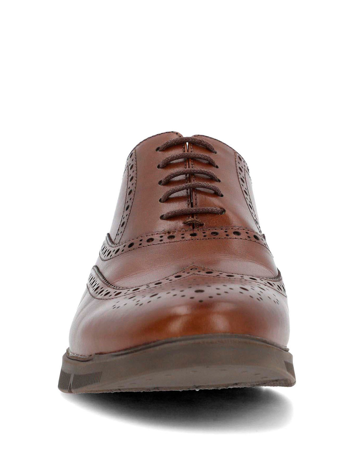 Zapato Para Hombre Cuero Wing Flex Café Hush Puppies