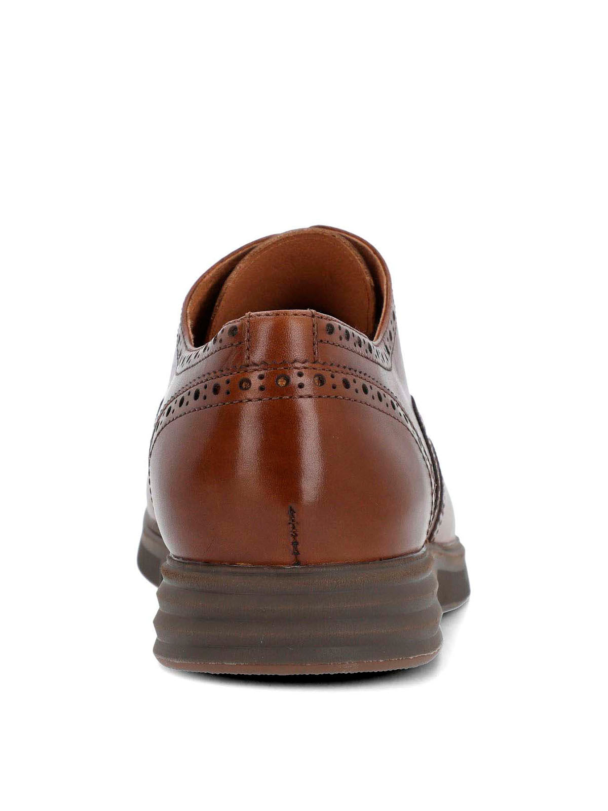 Zapato Para Hombre Cuero Wing Flex Café Hush Puppies
