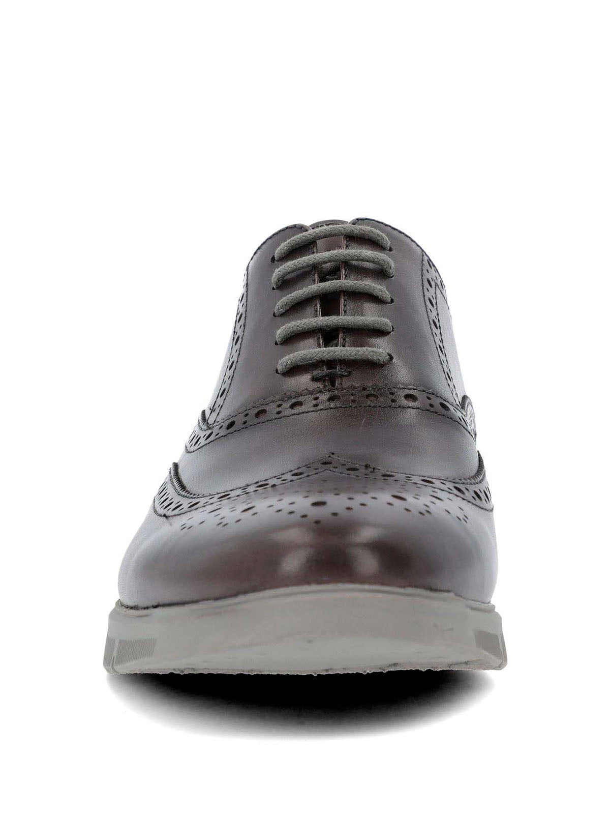 Zapato Para Hombre Cuero Wing Flex Gris Hush Puppies