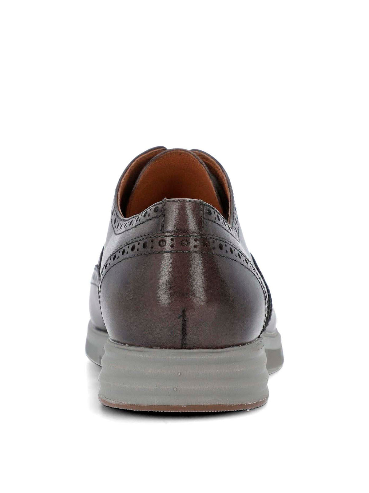 Zapato Para Hombre Cuero Wing Flex Gris Hush Puppies