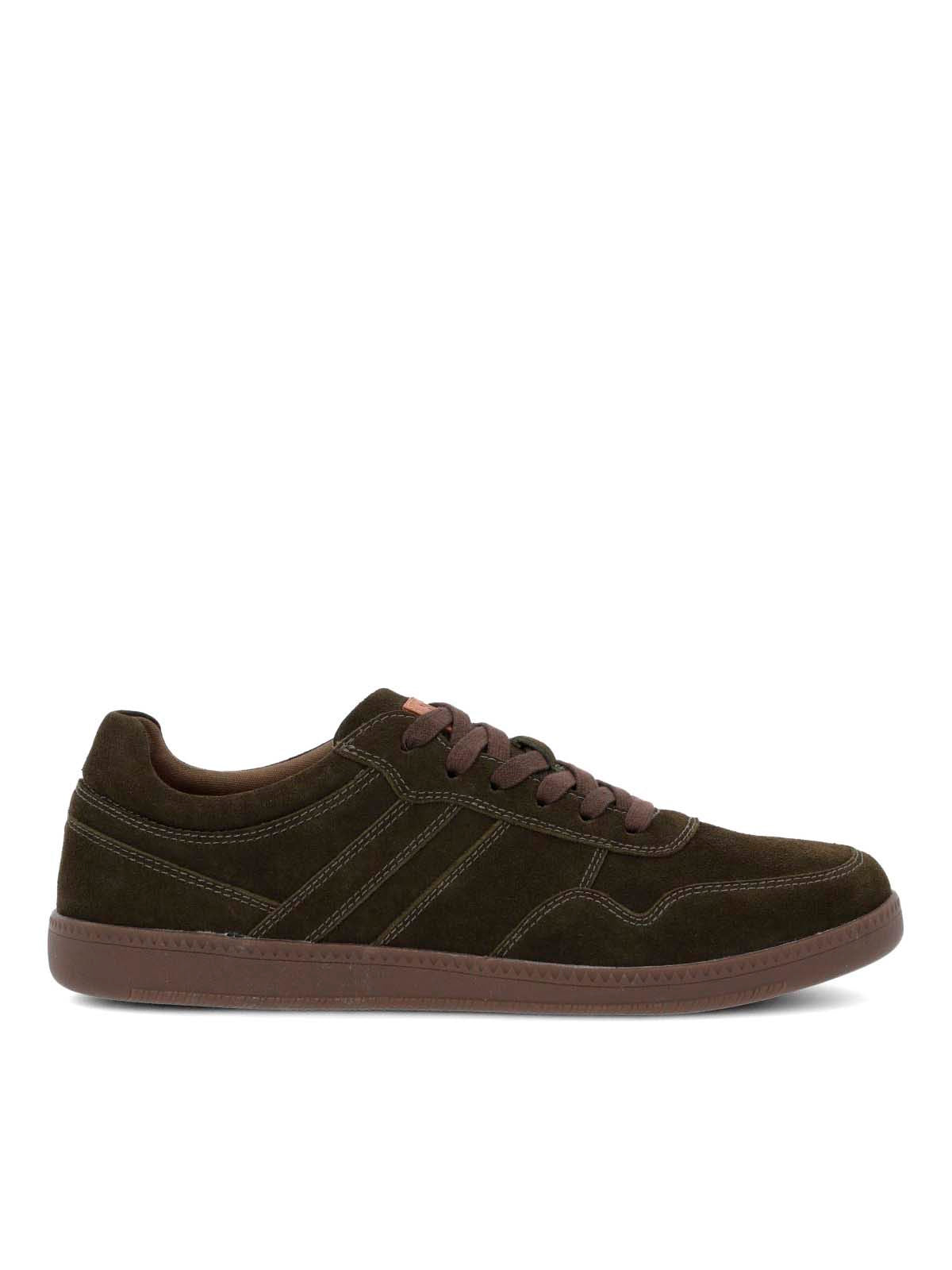 Zapatilla Para Hombre Cuero Mare Café Hush Puppies