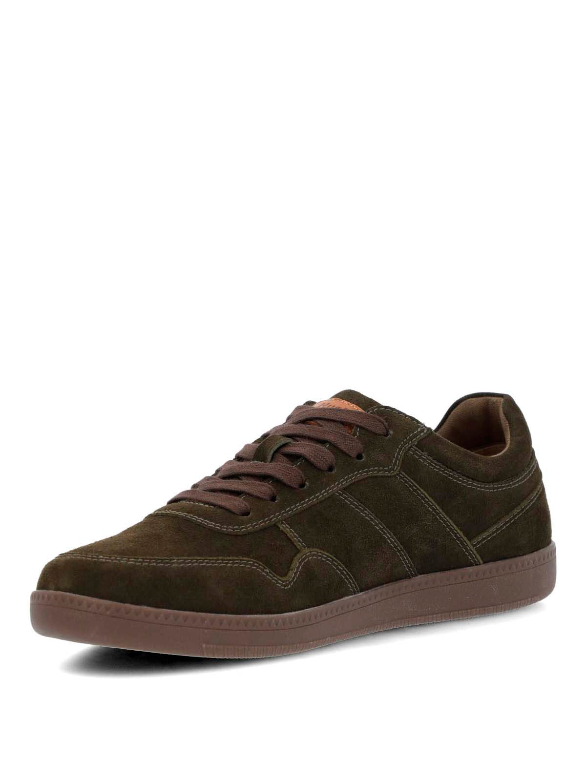 Zapatilla Para Hombre Cuero Mare Café Hush Puppies