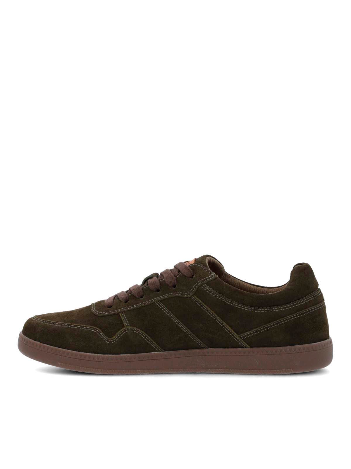 Zapatilla Para Hombre Cuero Mare Café Hush Puppies
