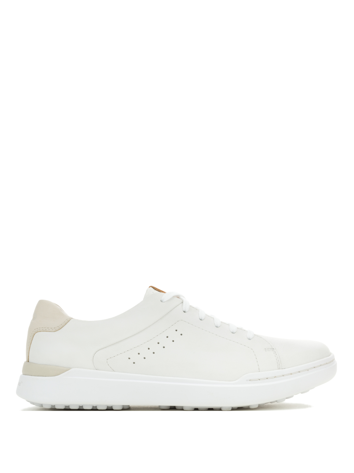 Zapatilla Para Hombre Cuero Wes Laceup Blanco Hush Puppies