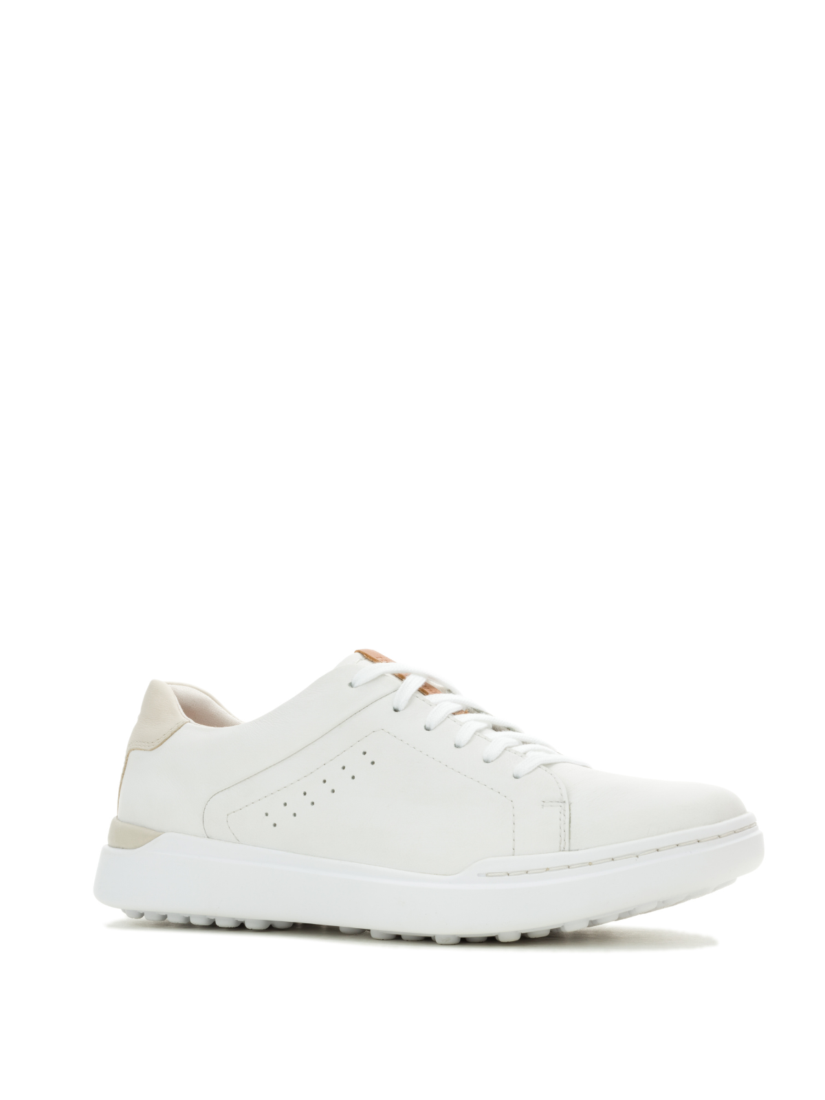 Zapatilla Para Hombre Cuero Wes Laceup Blanco Hush Puppies