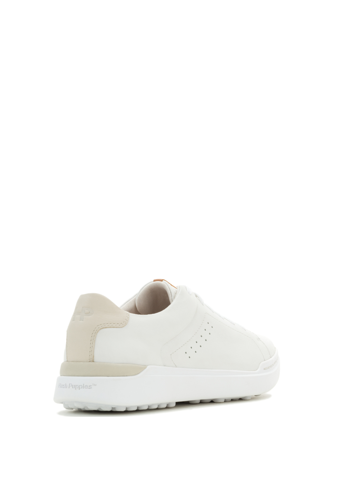 Zapatilla Para Hombre Cuero Wes Laceup Blanco Hush Puppies