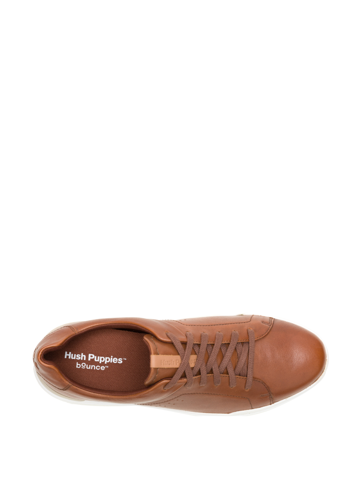 Zapatilla Para Hombre Cuero Wes Lace-Up  Marron Hush Puppies