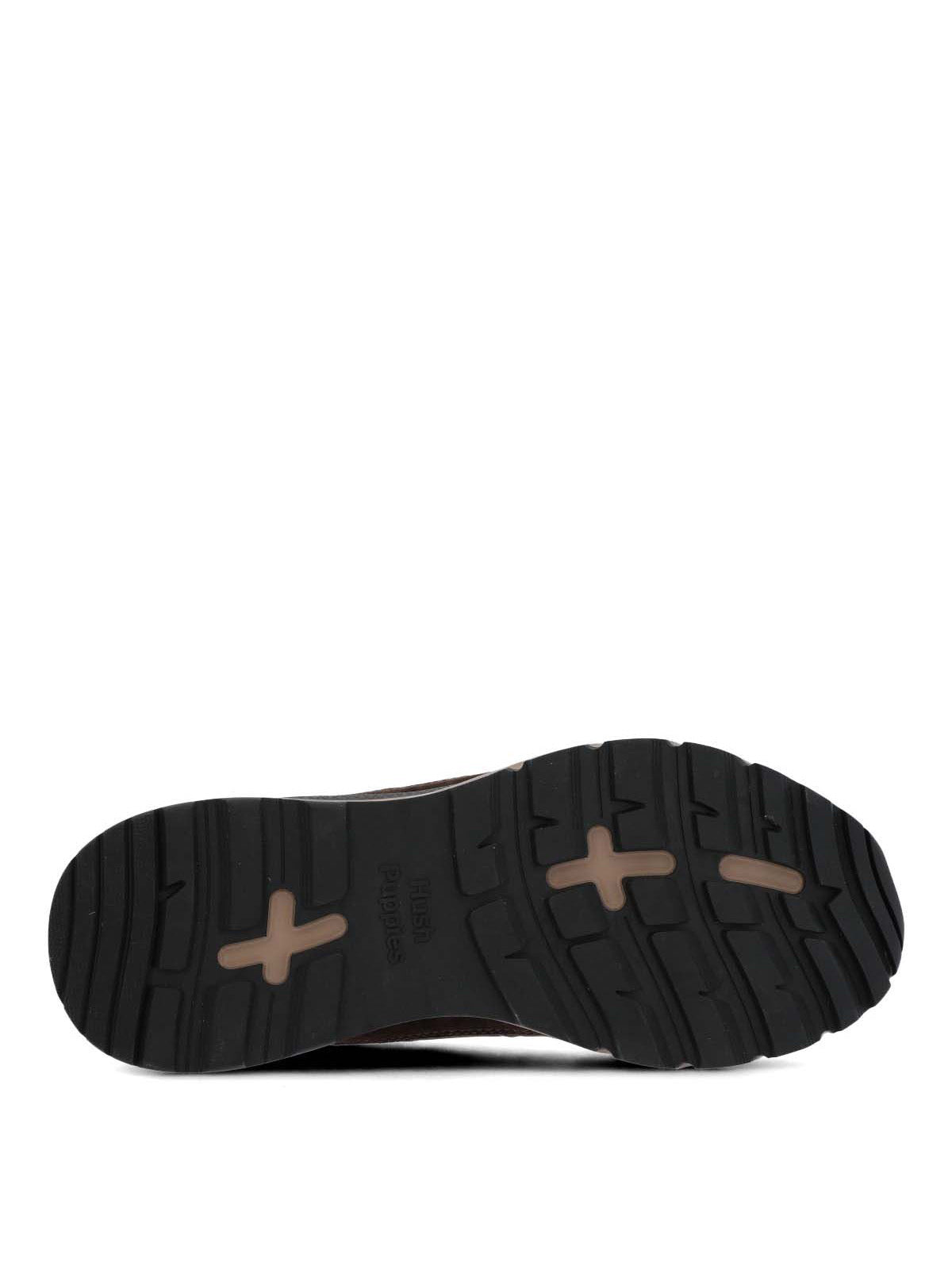 Zapatilla Para Hombre Cuero Lux Café Hush Puppies