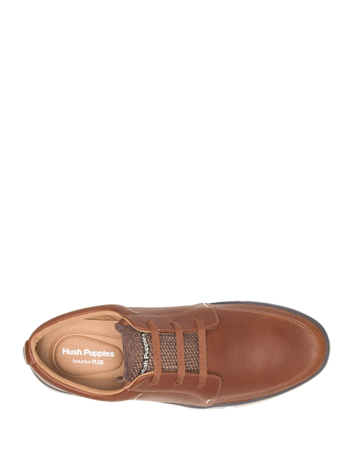 Zapato Para Hombre Cuero Hp Briggs PT Oxford  Marron Hush Puppies