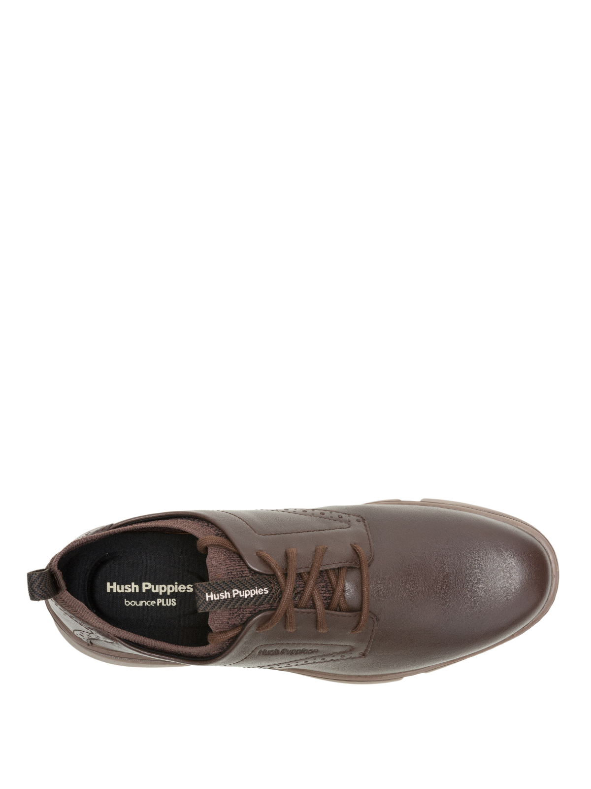 Zapato Para Hombre Cuero Bennet Laceup  Marron Hush Puppies
