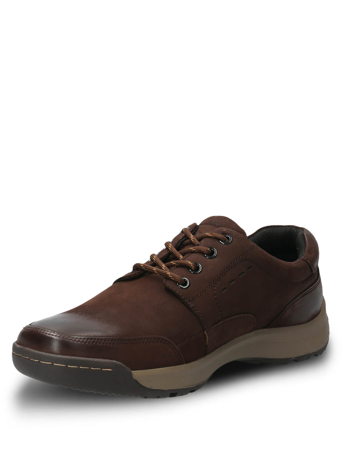 Zapato Para Hombre Cuero Duran Chocolate Hush Puppies