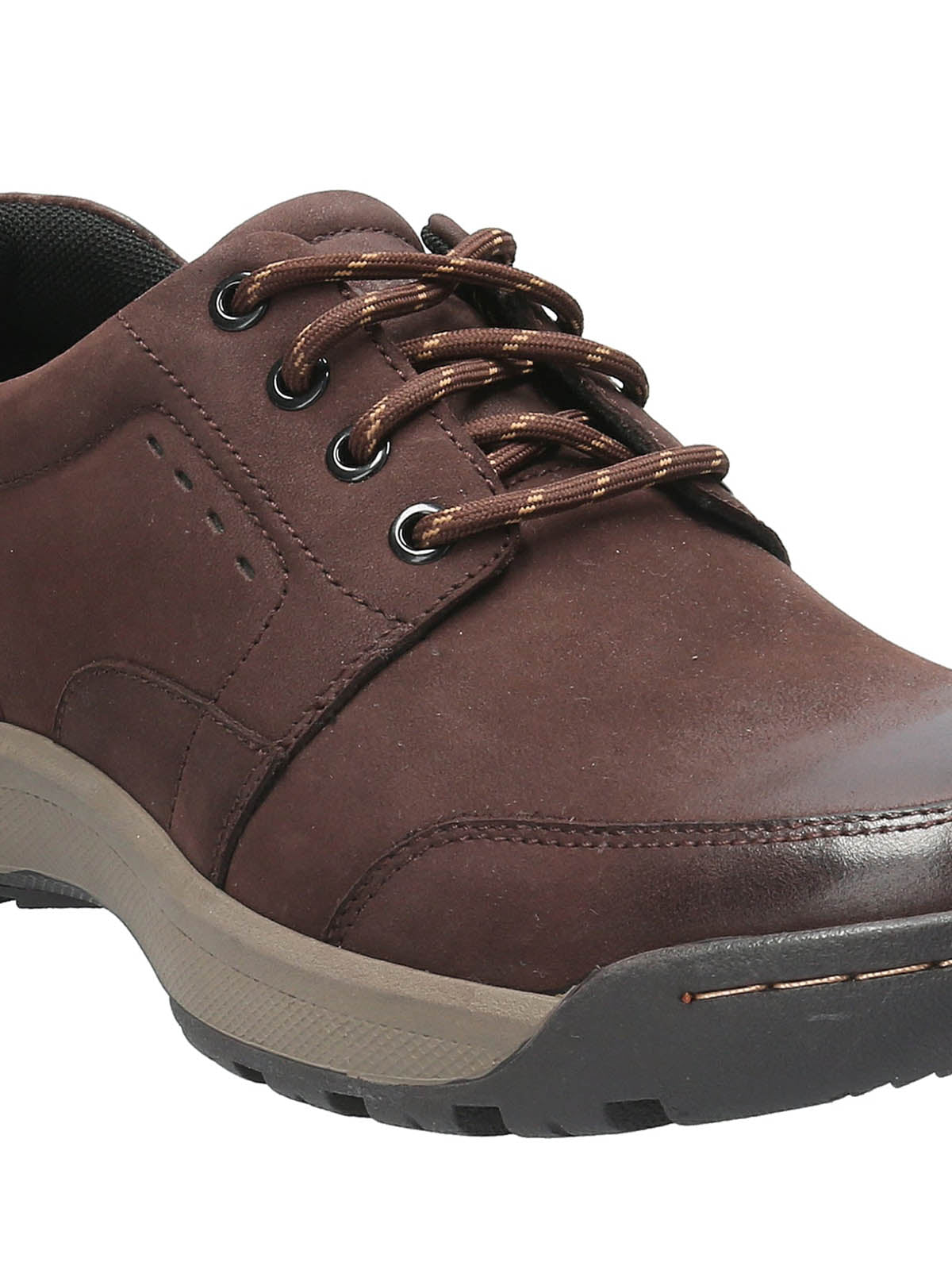 Zapato Para Hombre Cuero Duran Chocolate Hush Puppies