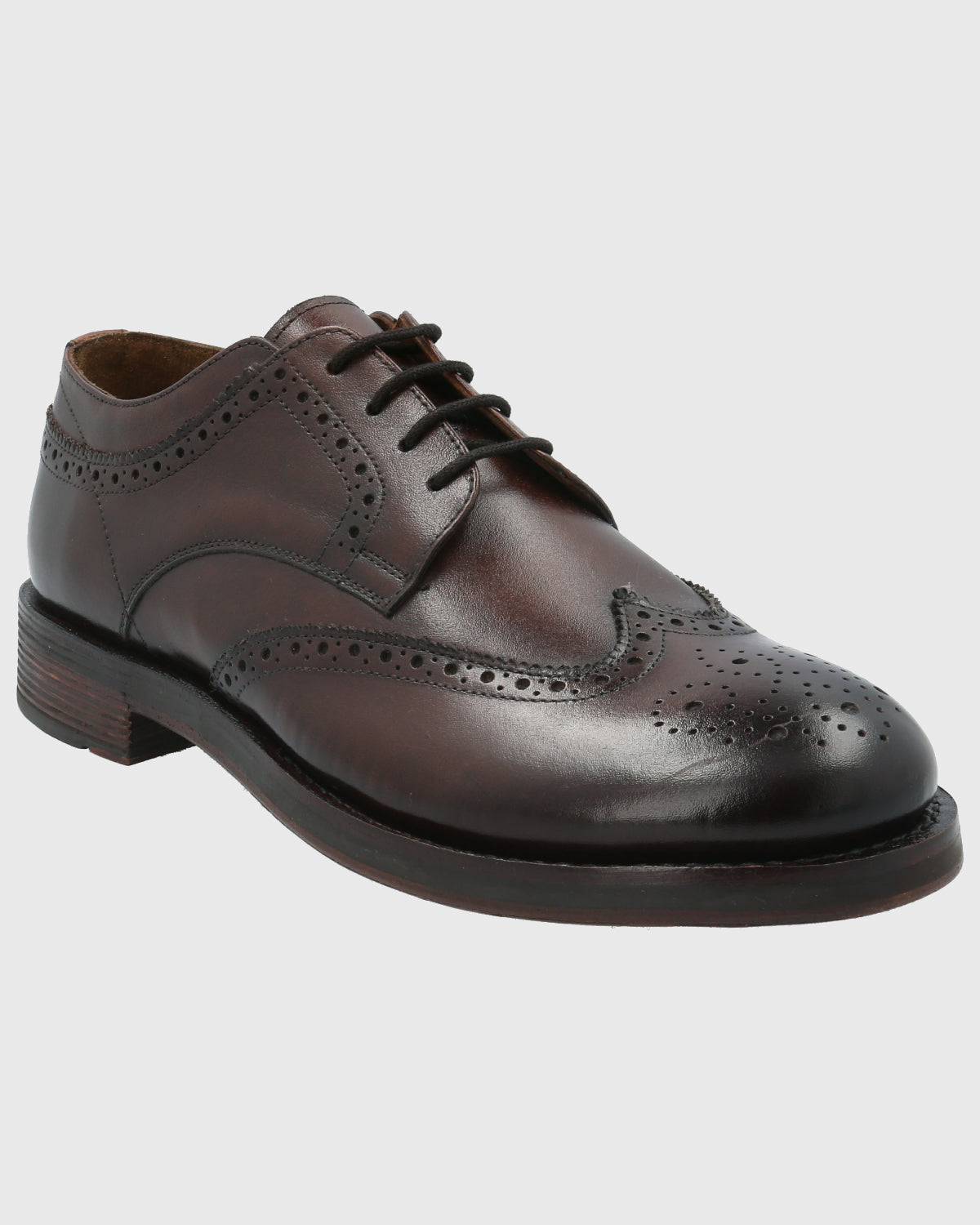 Zapato Para Hombre Cuero Bradford Marrón Hush Puppies