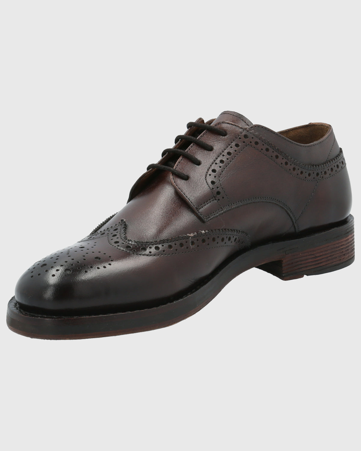 Zapato Para Hombre Cuero Bradford Marrón Hush Puppies