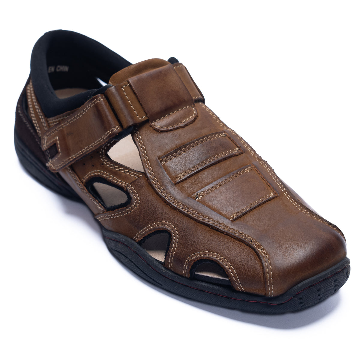 Sandalia Para Hombre Cuero Relax Marrón Hush Puppies