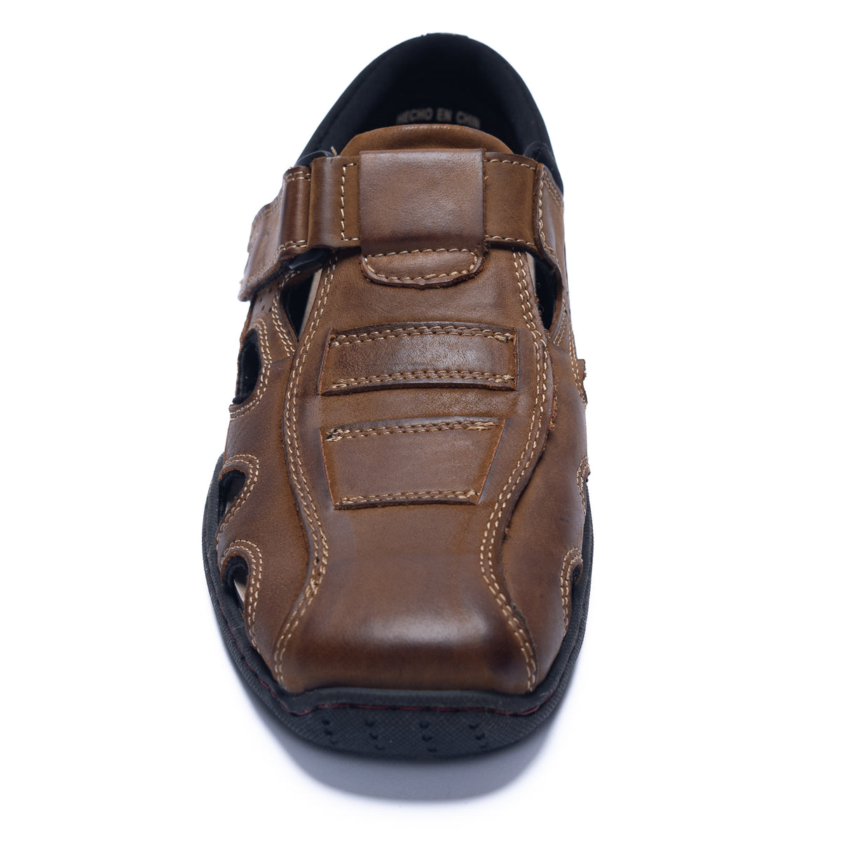Sandalia Para Hombre Cuero Relax Marrón Hush Puppies