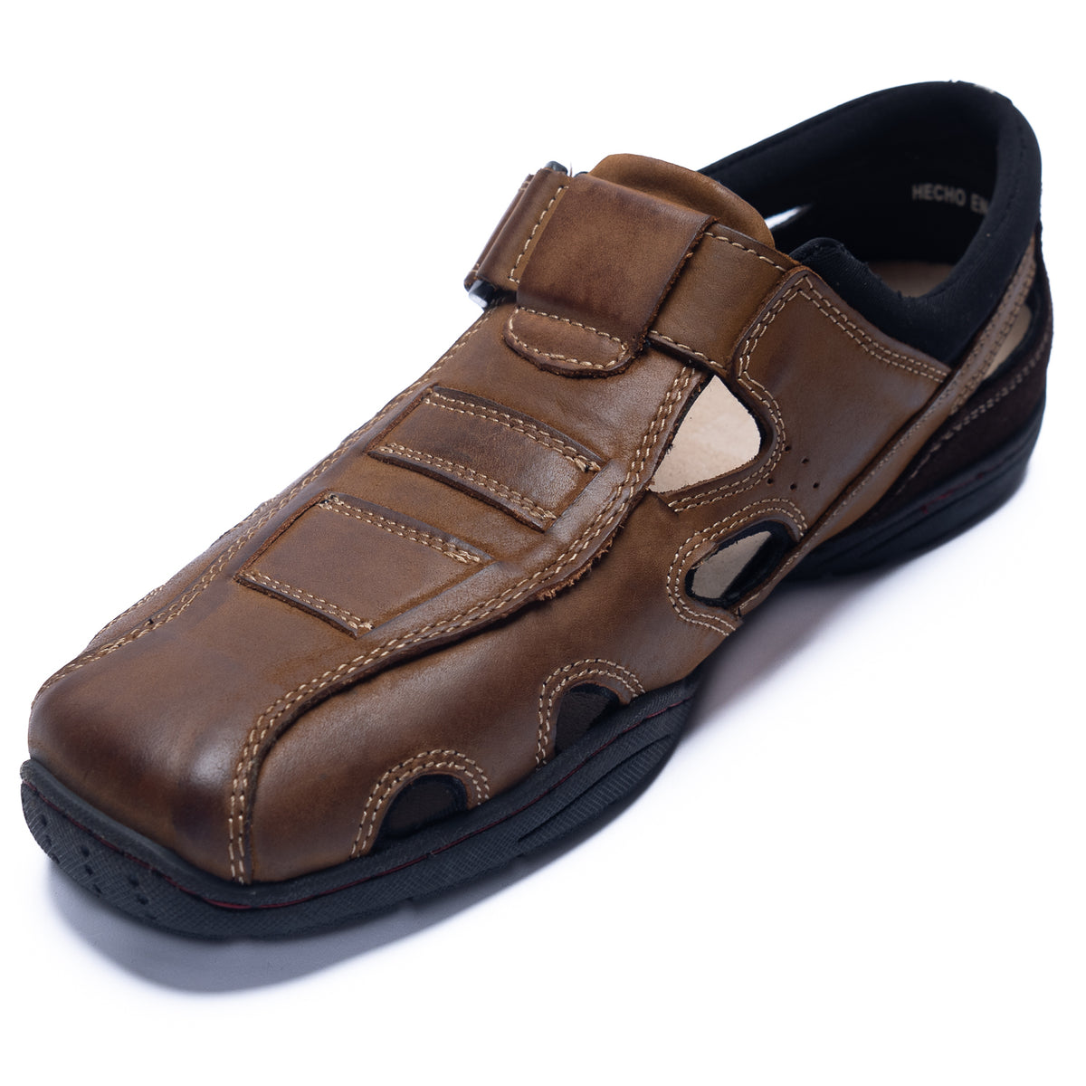Sandalia Para Hombre Cuero Relax Marrón Hush Puppies