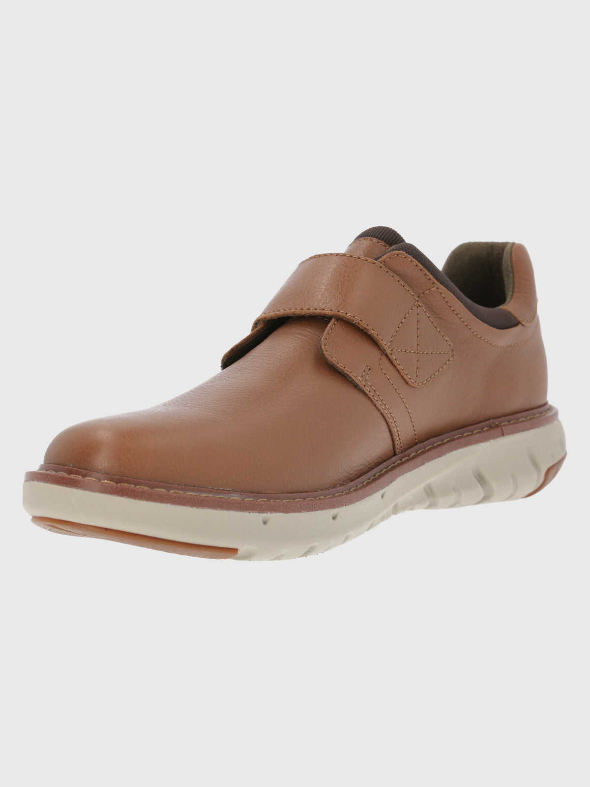 Zapatilla Para Hombre Cuero/Poliester Smart Velcro Café Claro Hush Puppies