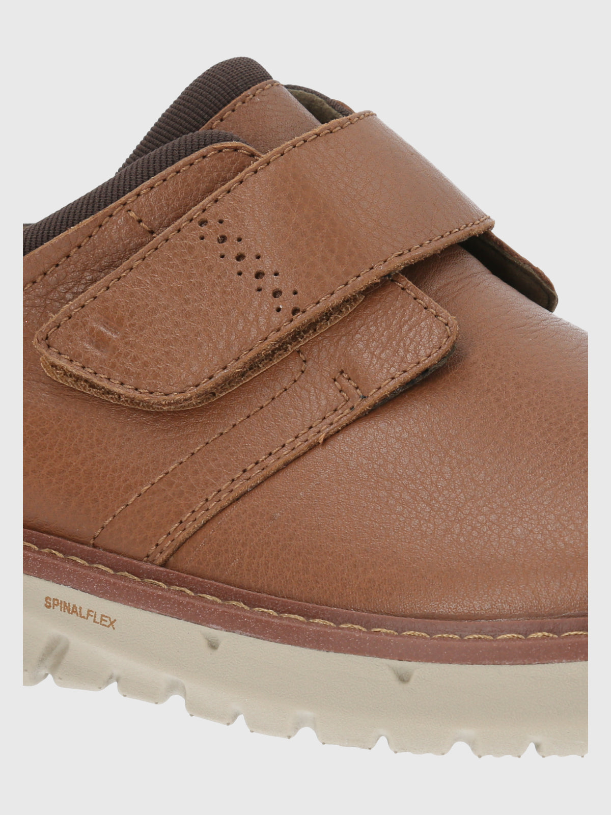 Zapatilla Para Hombre Cuero/Poliester Smart Velcro Café Claro Hush Puppies