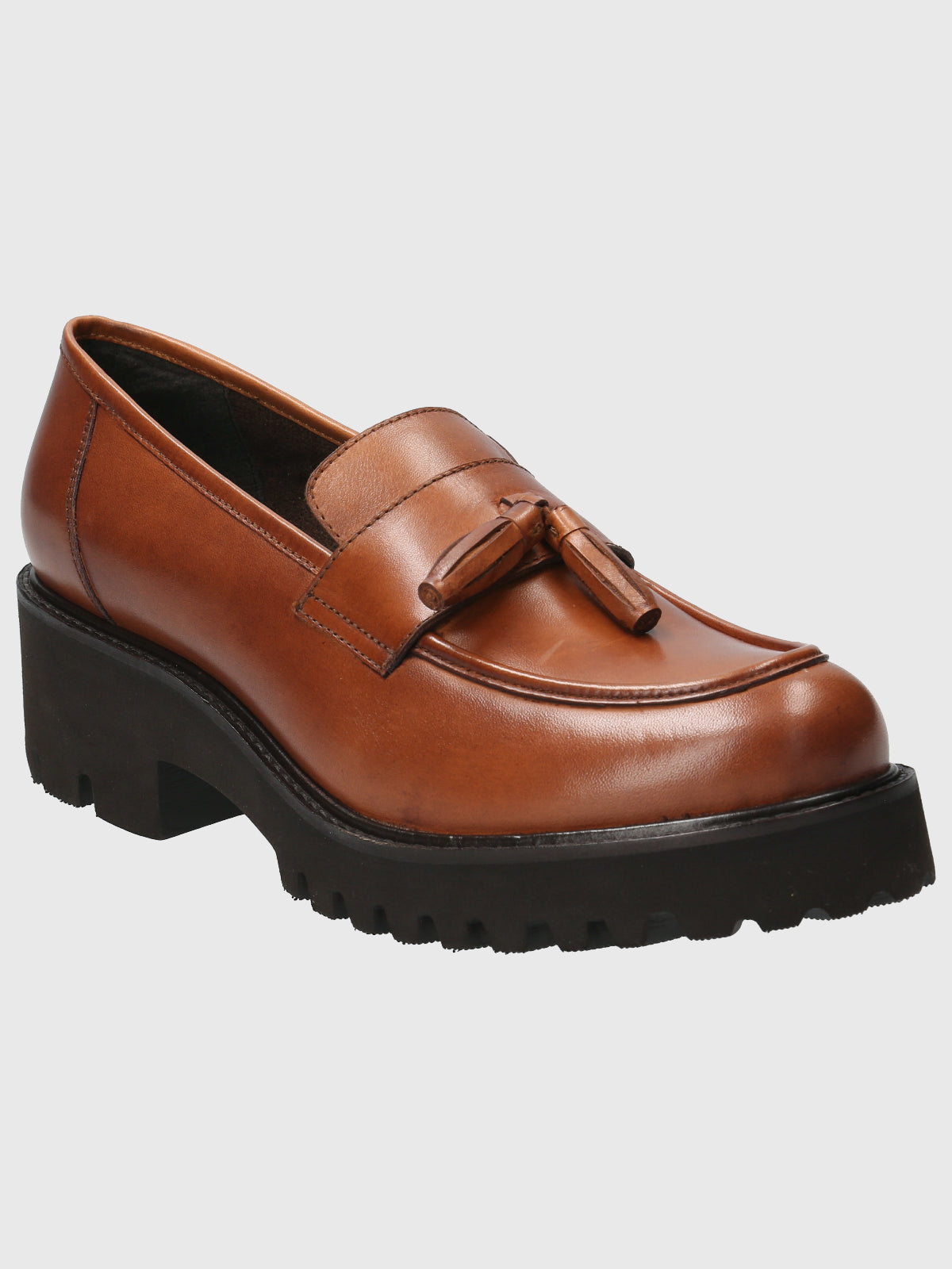 Mocasin Para Mujer Cuero Clov Marrón Hush Puppies