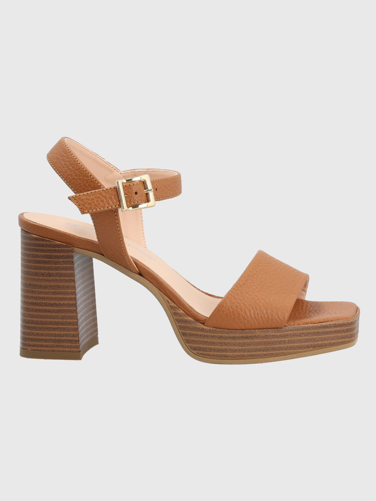 Sandalia Para Mujer Cuero Bormio Café Hush Puppies