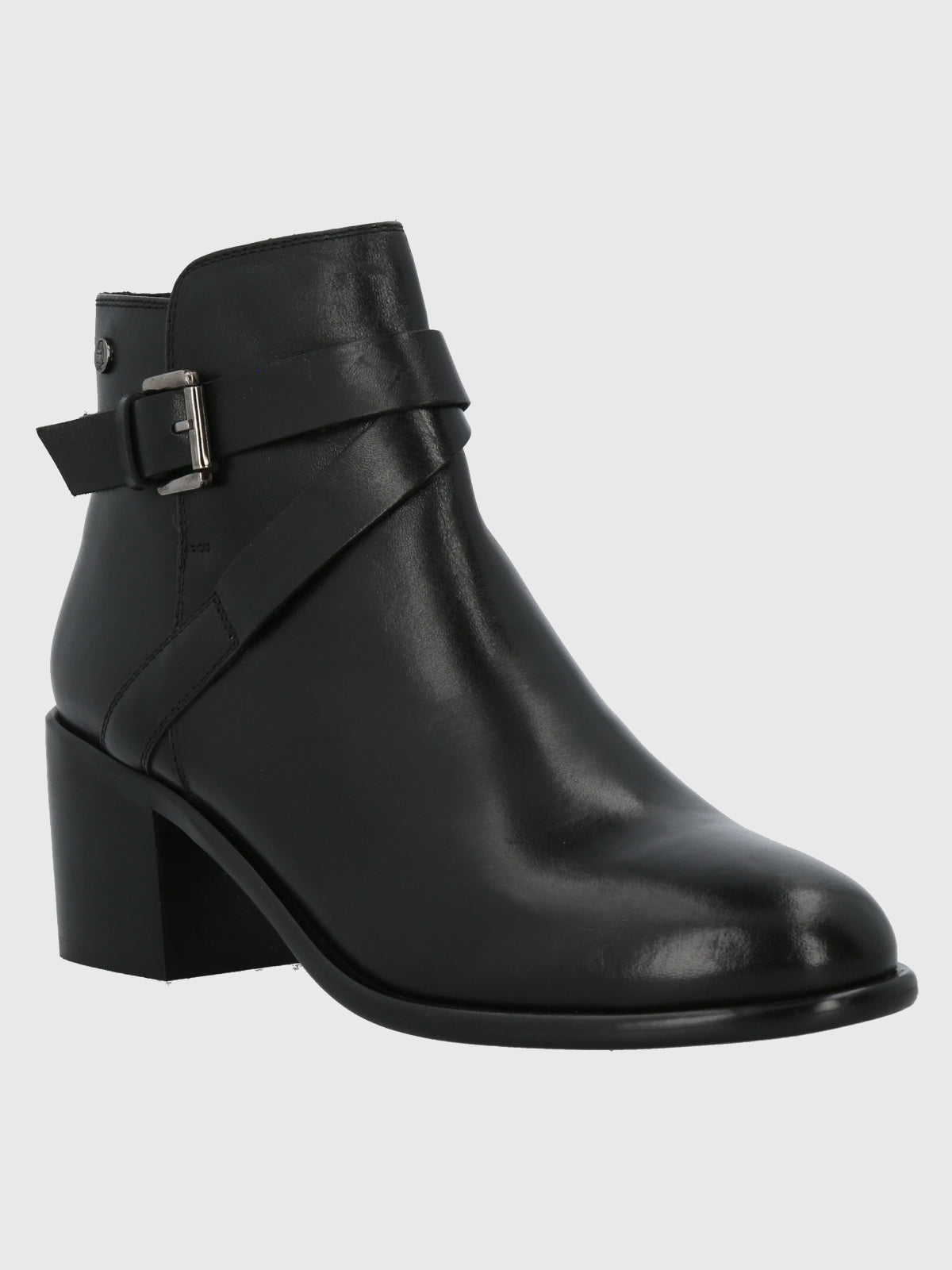 Botín Para Mujer Cuero Amanda Negro Hush Puppies
