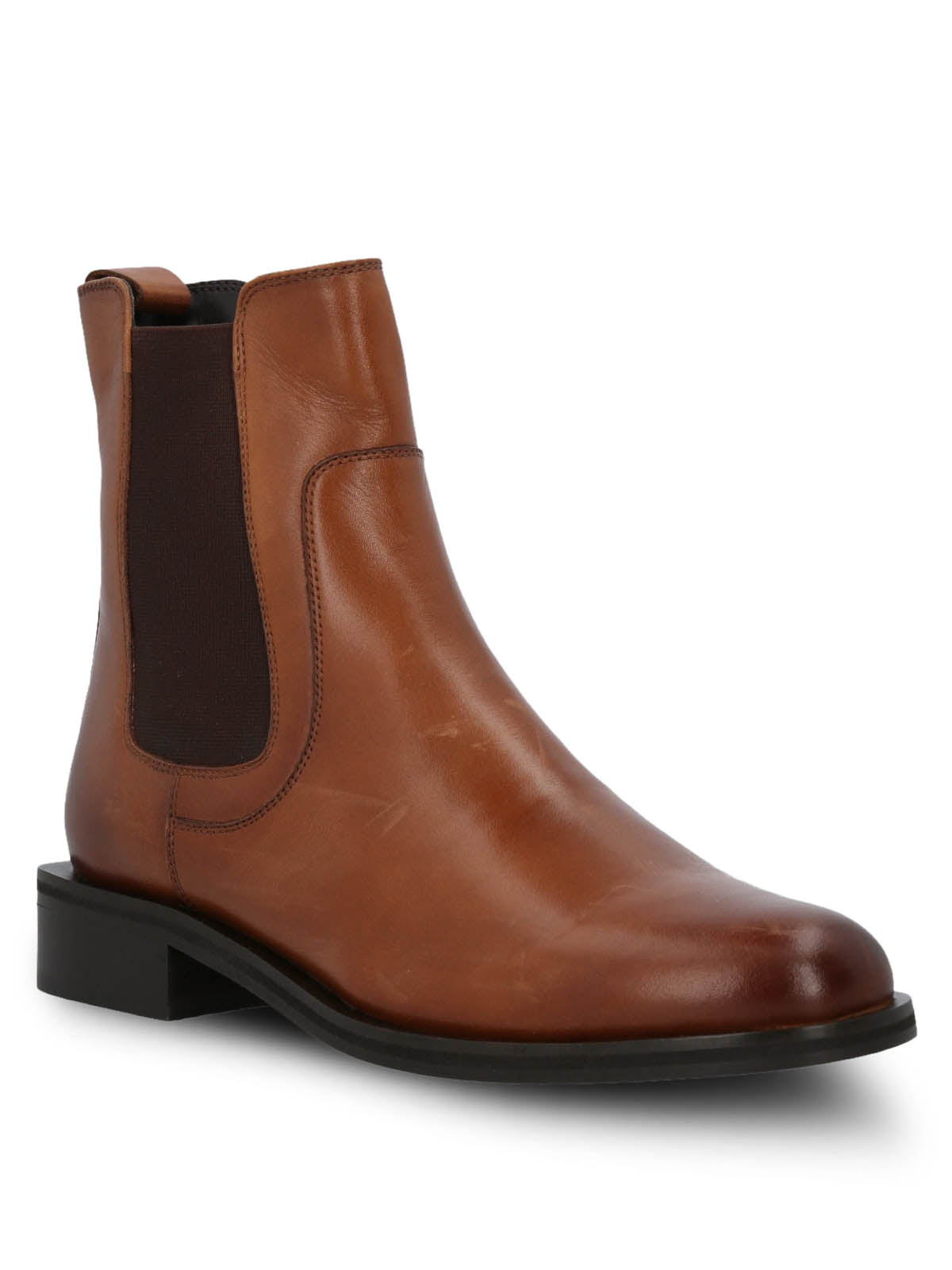 Botín Para Mujer Cuero Rivor Marron Hush Puppies