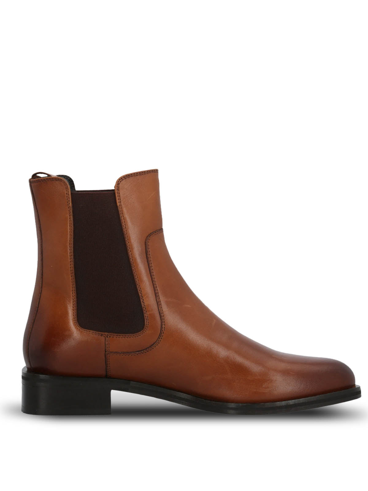 Botín Para Mujer Cuero Rivor Marron Hush Puppies