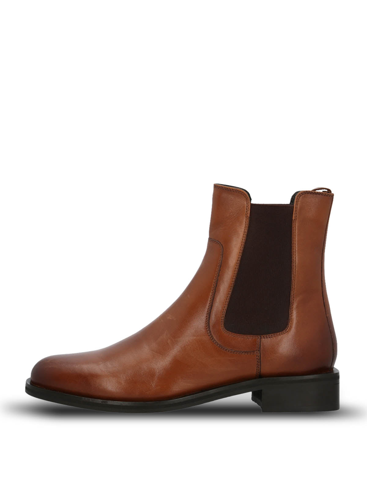 Botín Para Mujer Cuero Rivor Marron Hush Puppies