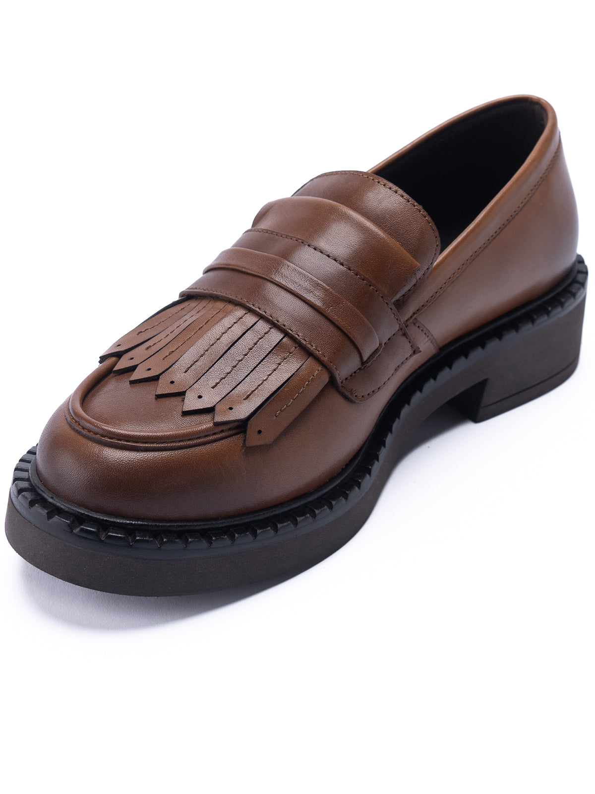 Mocasín Para Mujer Cuero Willow Marrón Hush Puppies