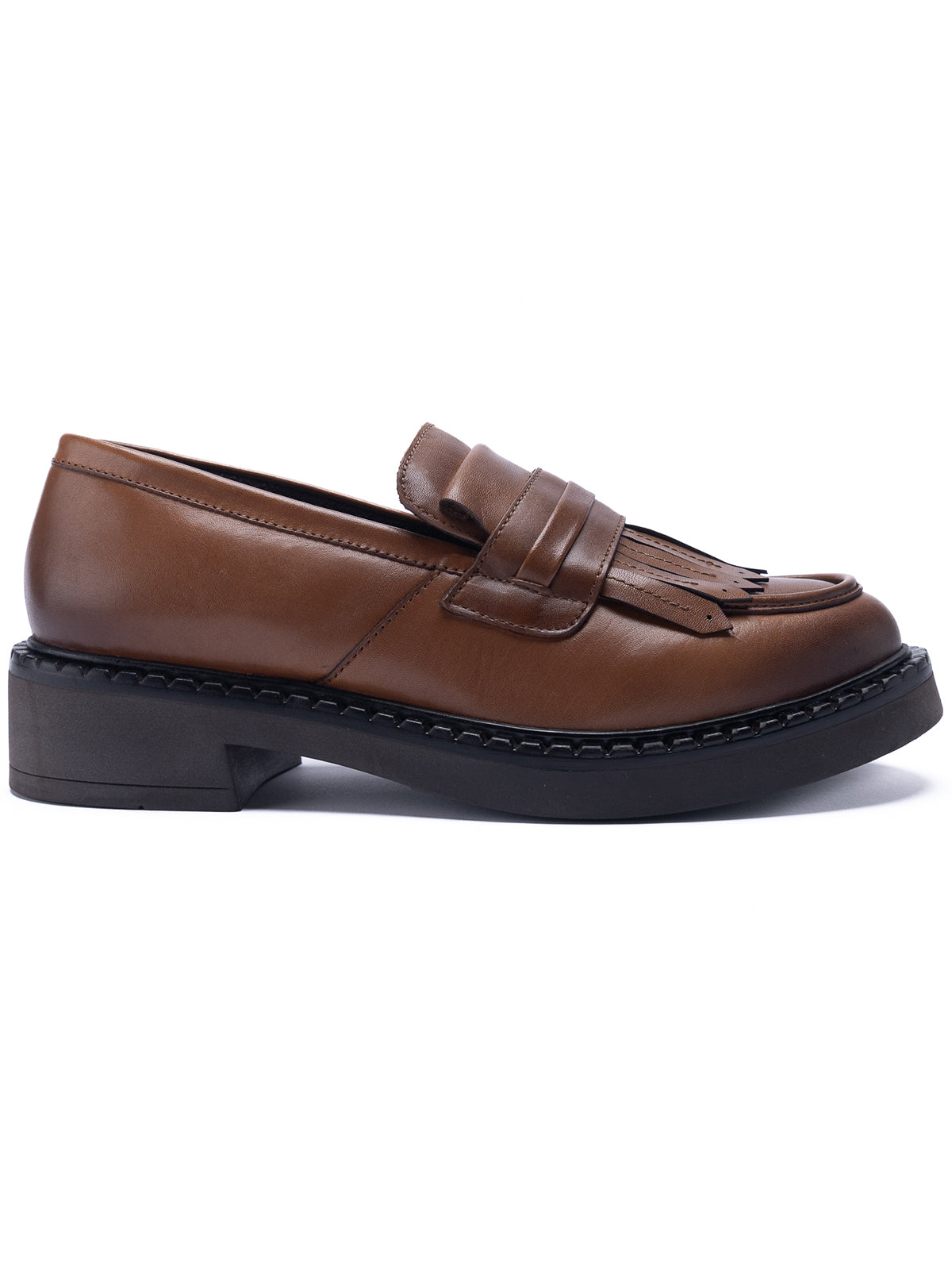 Mocasín Para Mujer Cuero Willow Marrón Hush Puppies